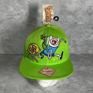 Adventure Time green snapback adjustable hat #cartoonnetwork #kidcore